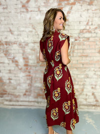 THML Franklin Flower Midi Dress