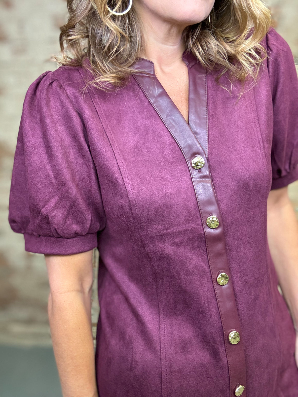 THML Raquel Suede Dress