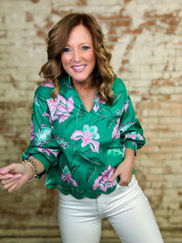 Willoe Scalloped Hem Top - FINAL SALE