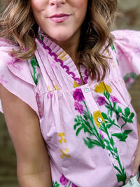 Brisa Floral Print Top - FINAL SALE