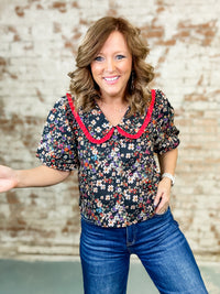 Soraya Collar Button Down Top - FINAL SALE