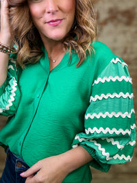 THML Sonya Puff Sleeve Top - FINAL SALE