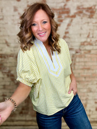 Hazel Striped Top - FINAL SALE