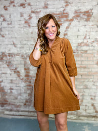 Vincent Corduroy Shift Dress