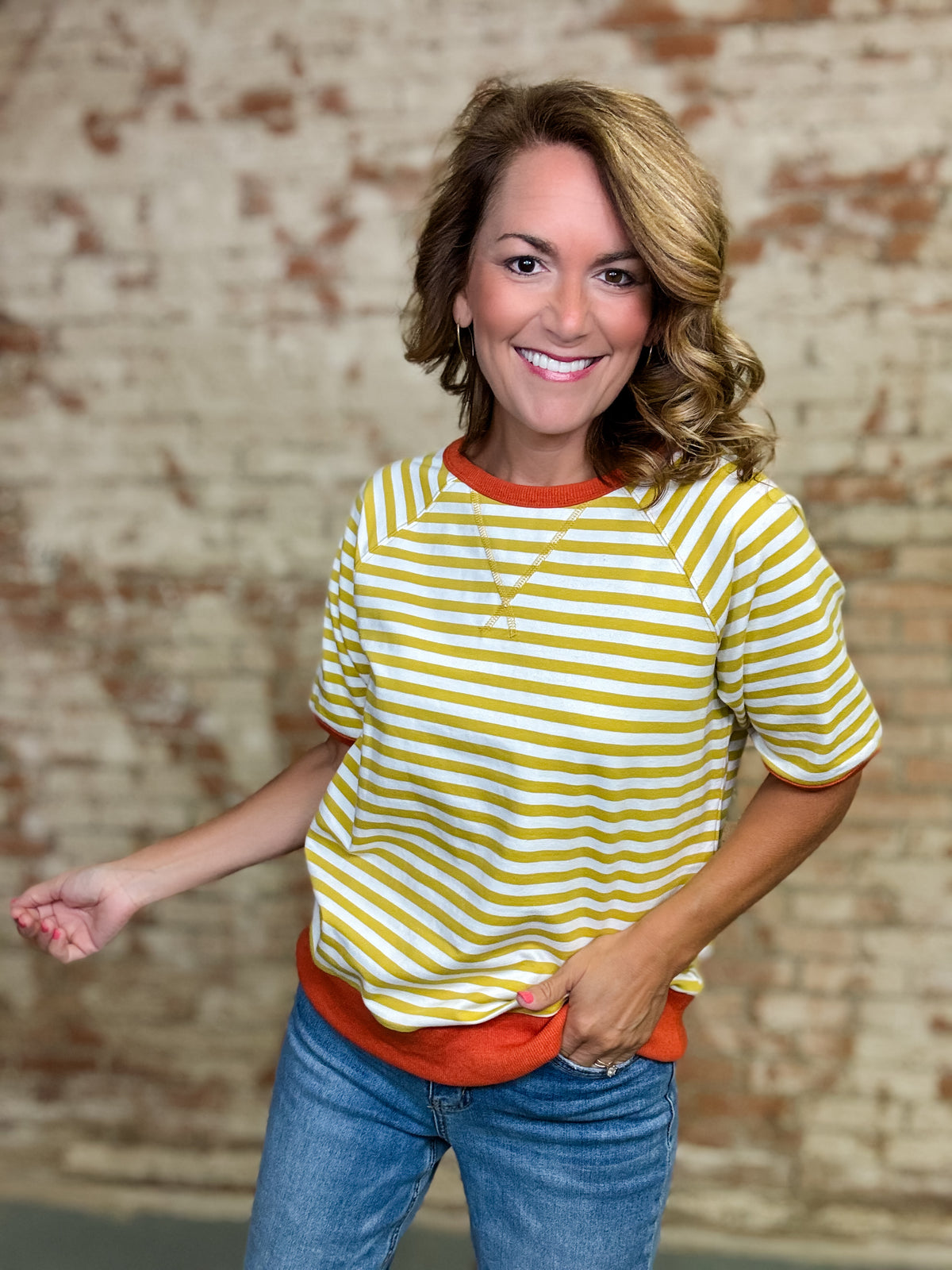 Reese Stripe Casual Top