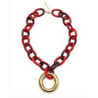 Colin Red Chain Necklace