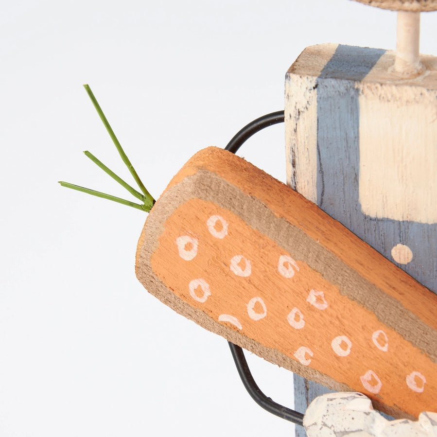 Stand Up Wooden Bunny FINAL SALE