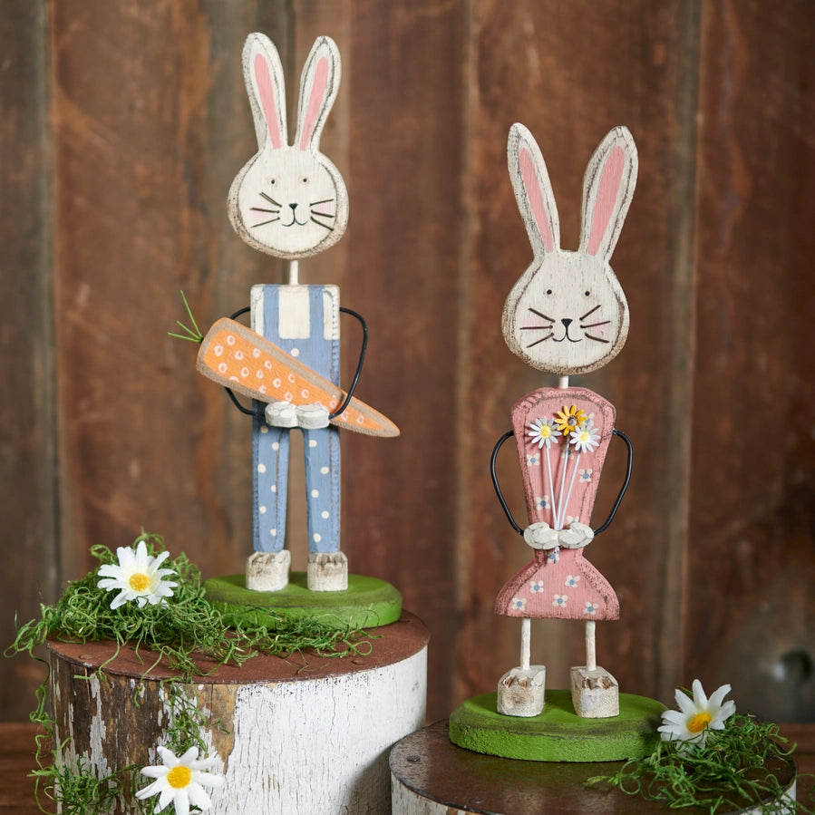 Stand Up Wooden Bunny FINAL SALE