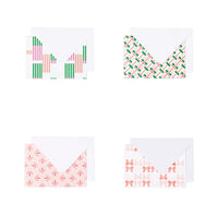Pink + Green Boxed Note Cards