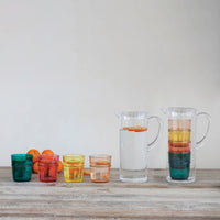 Pitcher + Stackable Glasses Set