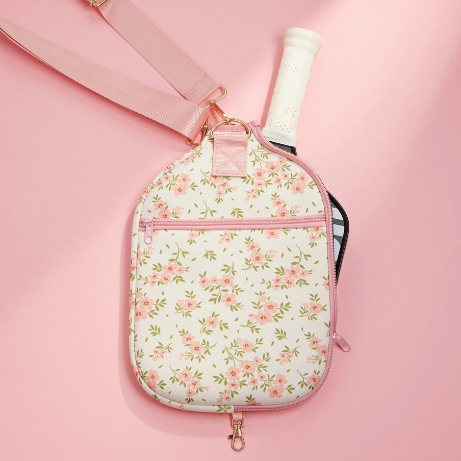 Floral Pickleball Paddle Bag - FINAL SALE